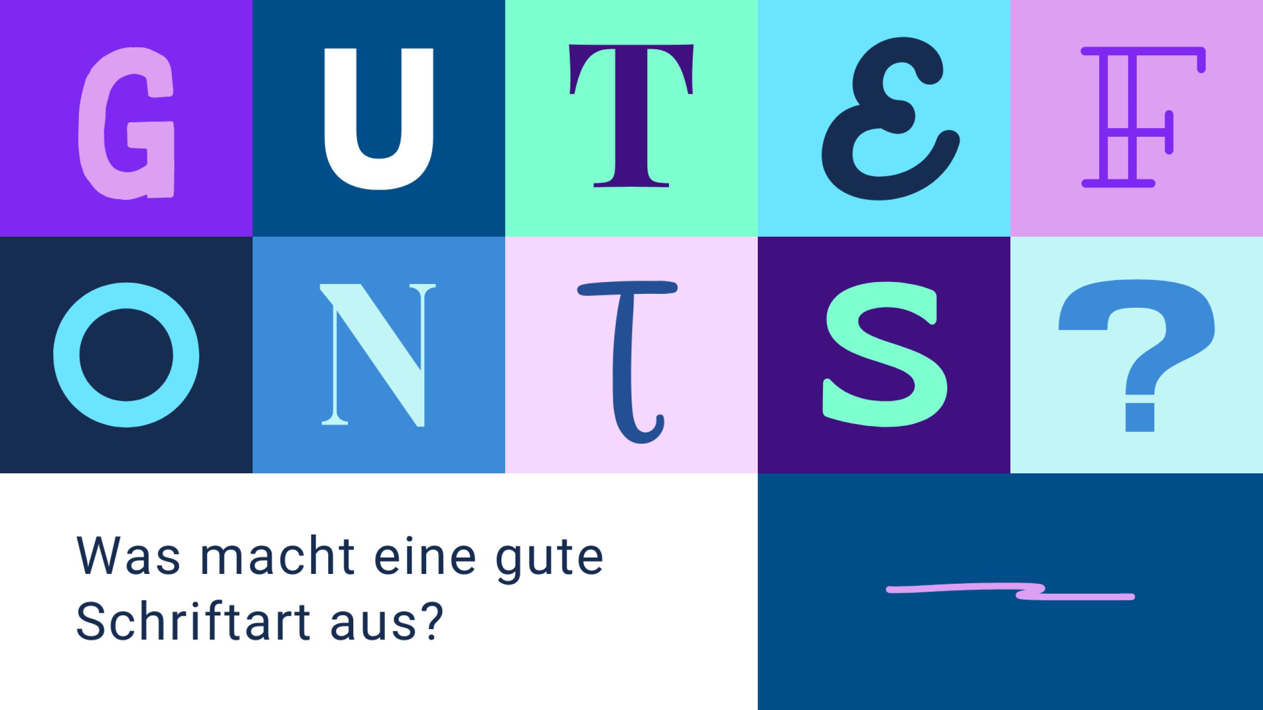 Gute Fonts? Was macht eine gute Schriftart aus?